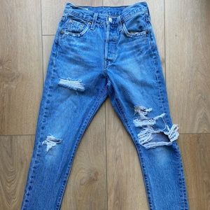 LEVI’S 501 High Rise Skinny Jeans